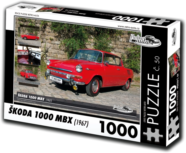 Puzzel Retro-auto’s Škoda 1000 MBX (1967) – 1000 stukjes