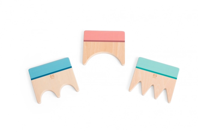 Wooden Tools for Creating Patterns in Sand - 3 Pieces
