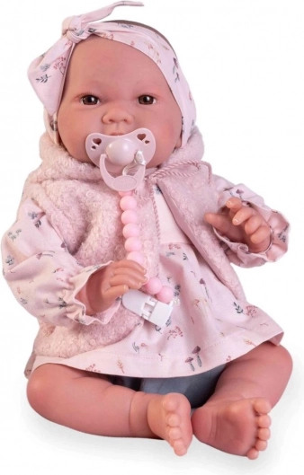 Poupée réaliste bébé Sweet Reborn Nica avec corps en tissu 42 cm