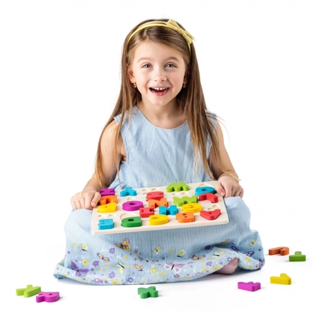 Puzzle alphabet en bois pour enfants
