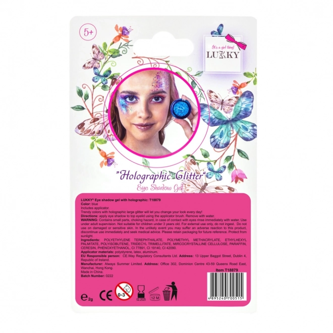 Lukky gel oogschaduw met holografische glitters