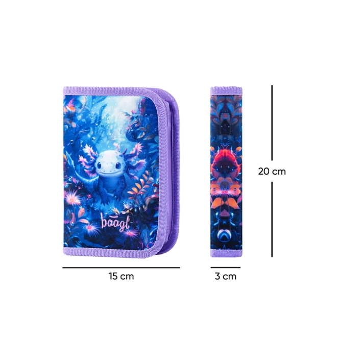 Schoolset Baagl Ergo Axolotl: schooltas, etui en zak