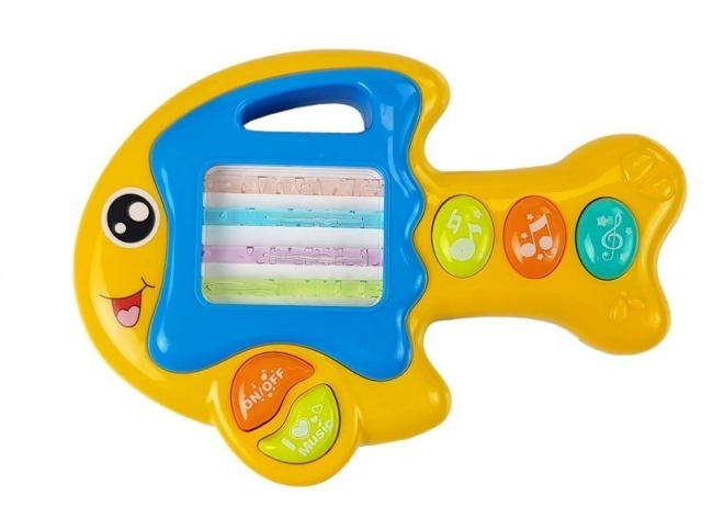 Interaktives Spielzeug Klavier und Gitarre Papagei und Fisch