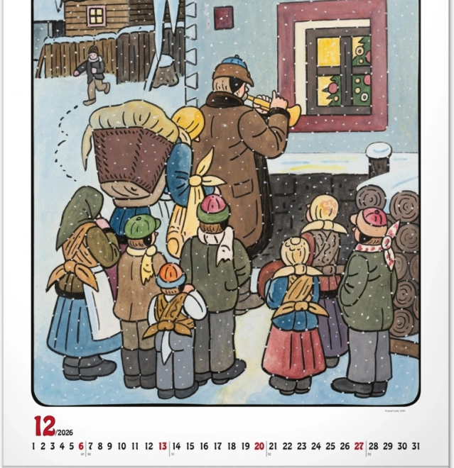 muurkalender Josef Lada 2026