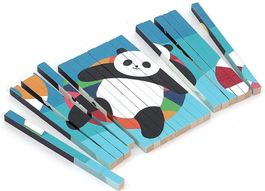 Holzpuzzle 4D Tiere von Vilac