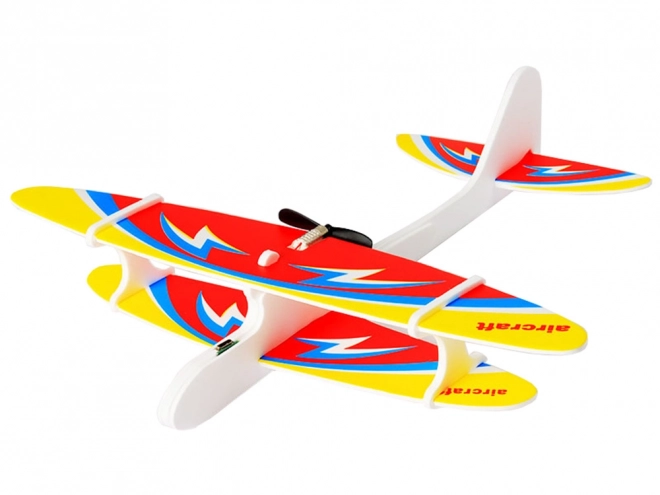 Avion lumineux en polystyrène avec moteur