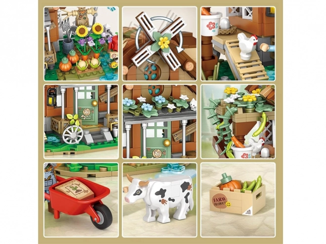 Creatieve Bouwset Boerderij Tuin Boerderij 899 elem ZA5344