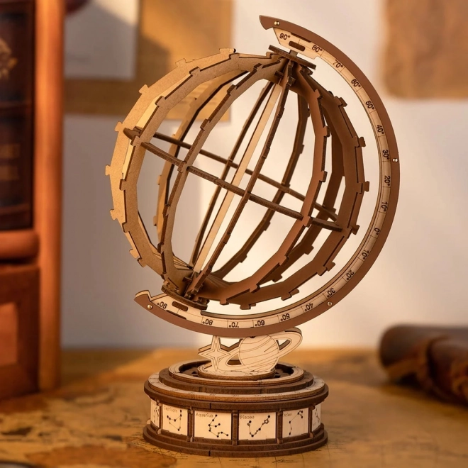 3D Wooden Puzzle Rolife Globe