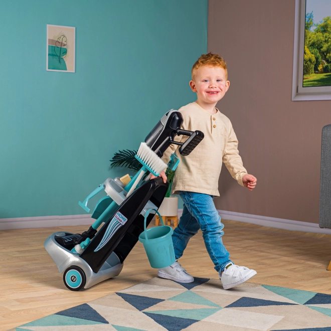 Smoby Rowenta schoonmaakkar met stangstofzuiger