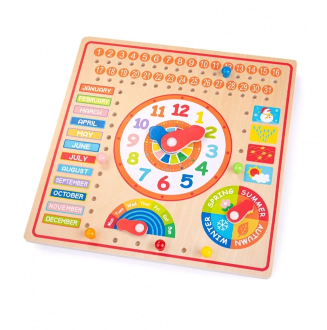 Bigjigs Toys Kalender met Klok