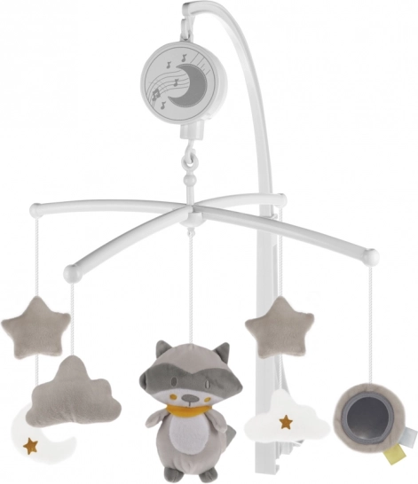 Mobile for Crib with Plush Toys - Raccoon