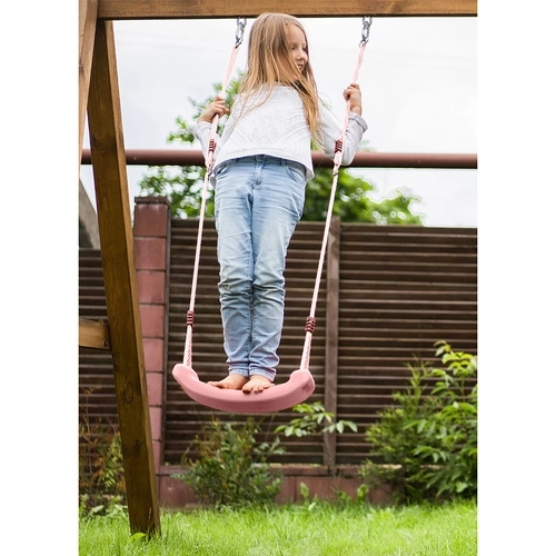 Kinderschommel aan touw roze