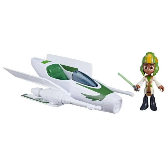 Starship and figure ready for action