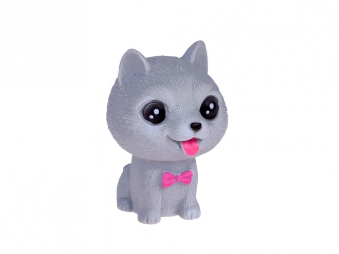 Rubber Dog Figurines Set