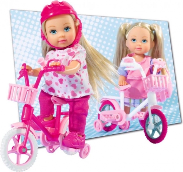 Pop EVI LOVE met fiets en helm