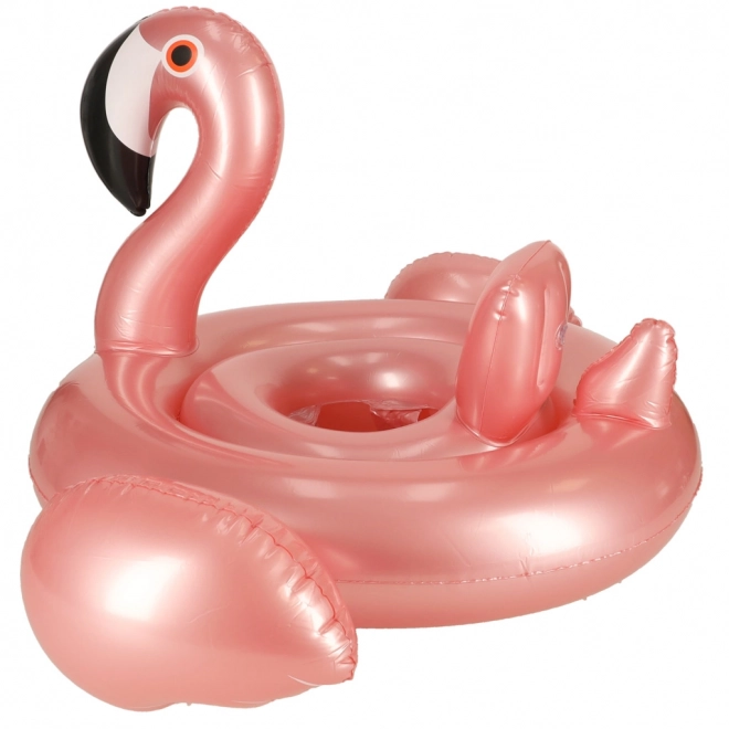 Opblaasbare band met zitje voor de kleintjes - flamingo