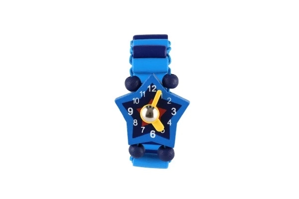 Horloge hout armband 7cm mix soorten/kleuren met standaard