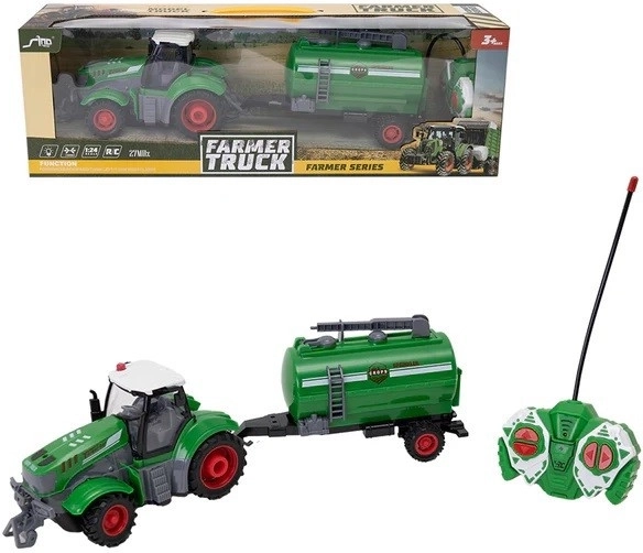 Remote-Controlled Tractor with Tanker
