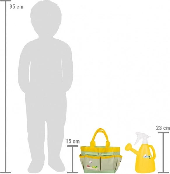 Children's Gardening Tool Set in a Tiny Garden Bag