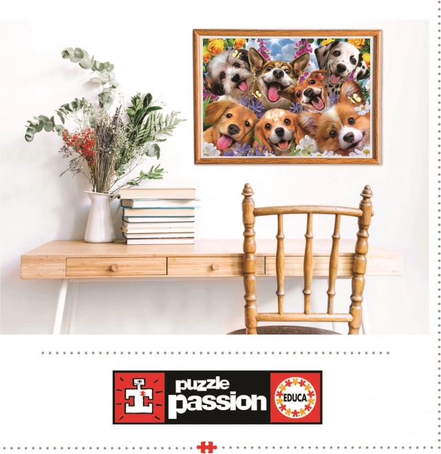 Educa puzzle Selfie Puppies 1000 pieces