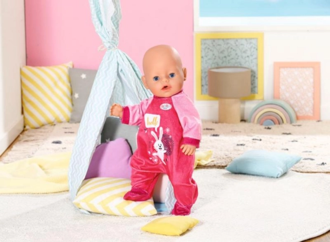 Design rose ludique avec petit lapin