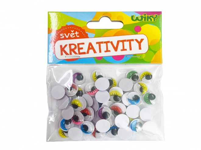 Bunte bewegliche Augen 12 mm