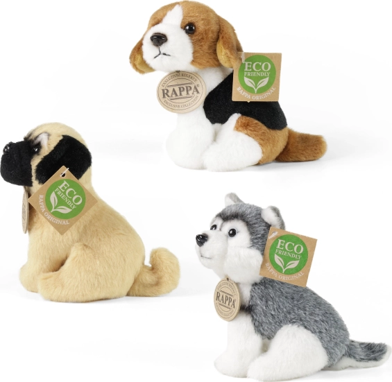 Realistic breeds: Beagle, Pug, and Husky