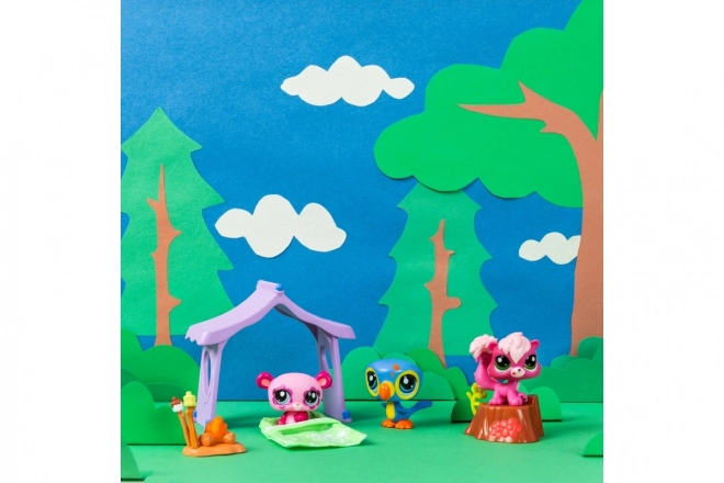 Littlest Pet Shop kampeerset 3 figuren