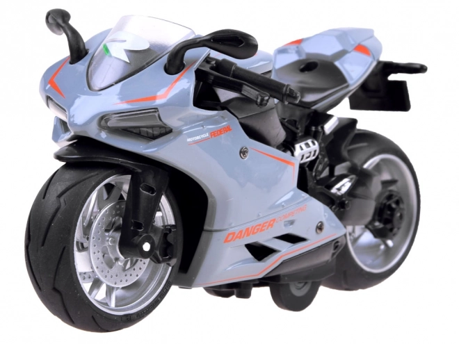 Metalen motorfietsmodel met opwindmechanisme – A