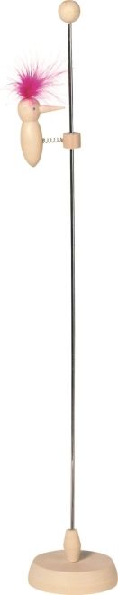 GOKI woodpecker on a pole, wooden toy 41 cm