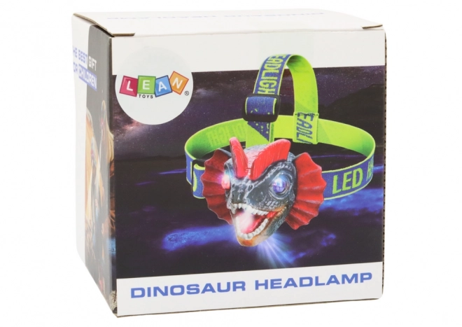 Hoofdlamp Dinosaurus Verstelbare band 3 LED-dioden