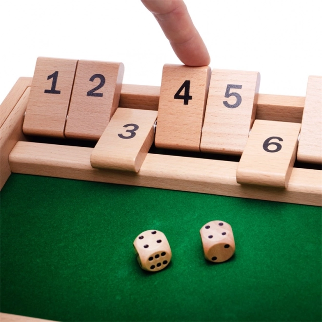 wooden game Shut the Box BIGJIGS TOYS