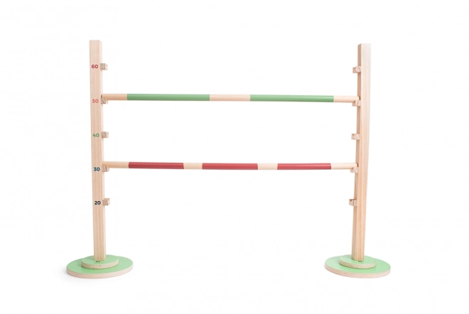 Wooden athletic hurdle for jump training