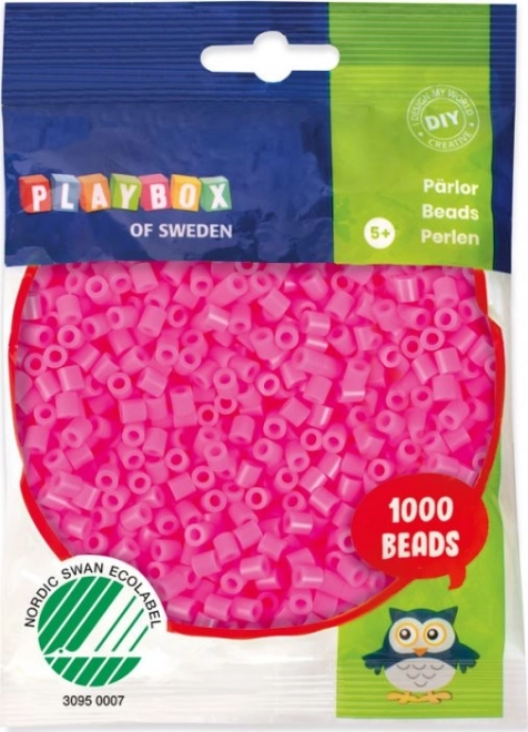 PLAYBOX Strijkkralen - roze 1000 stuks