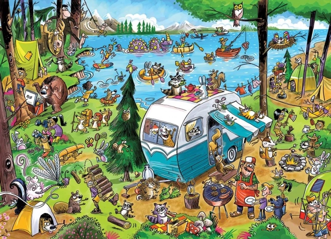 Familiepuzzel Roep van de Wildernis 350 stukjes COBBLE HILL