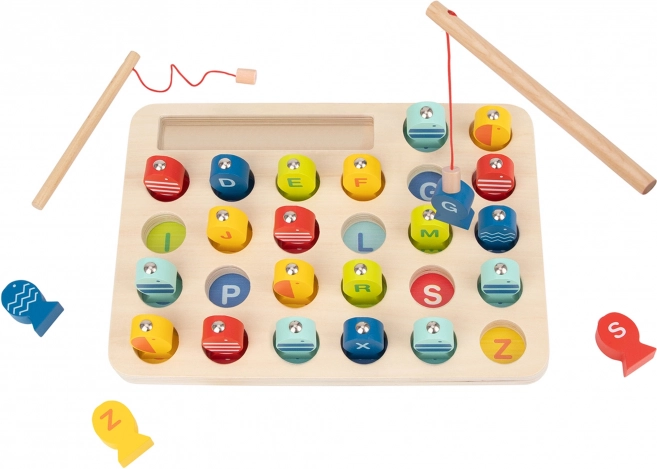Holzangelspiel Buchstaben Lernen Tooky Toy