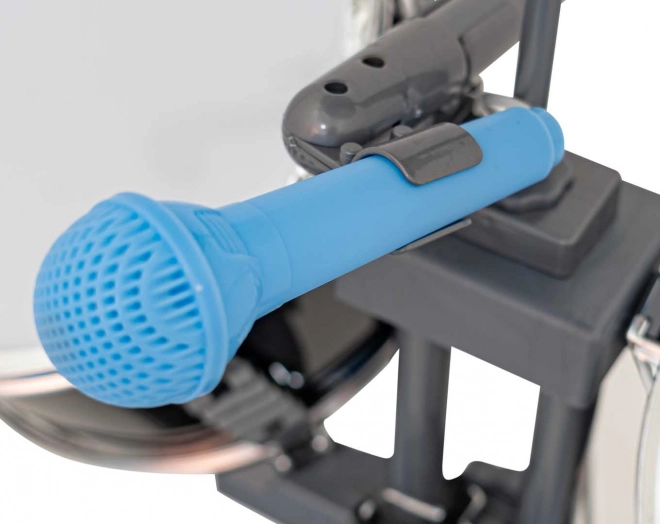 Grote zwarte drumstel met toetsenbord