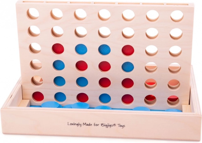 Houten strategisch spel Vier op een rij BIGJIGS TOYS
