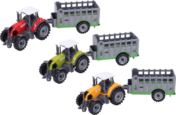 Metal Tractor with Paddock 19 cm