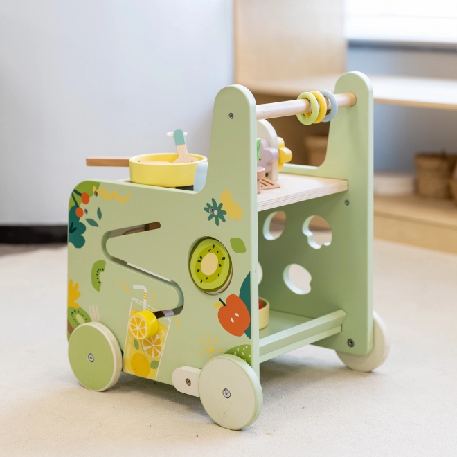 Cuisine en bois et trotteur Classic World 2-en-1