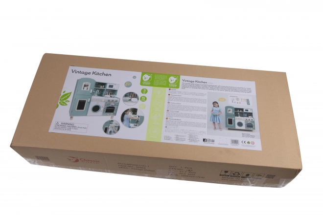 Grote houten keuken voor kinderen