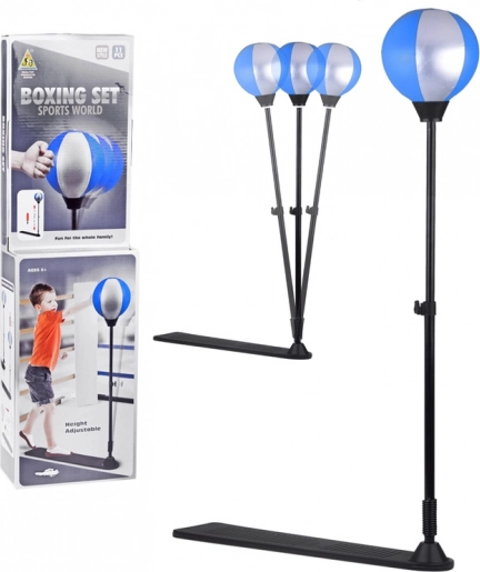 Set de boxe pour enfants avec support réglable et poire de frappe