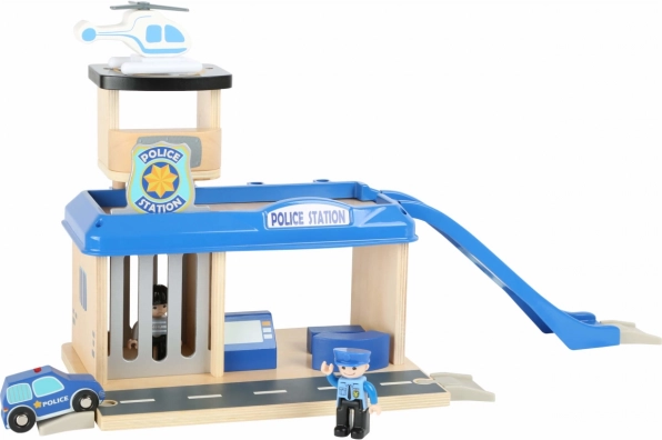 Houten politiebureau Small Foot met accessoires