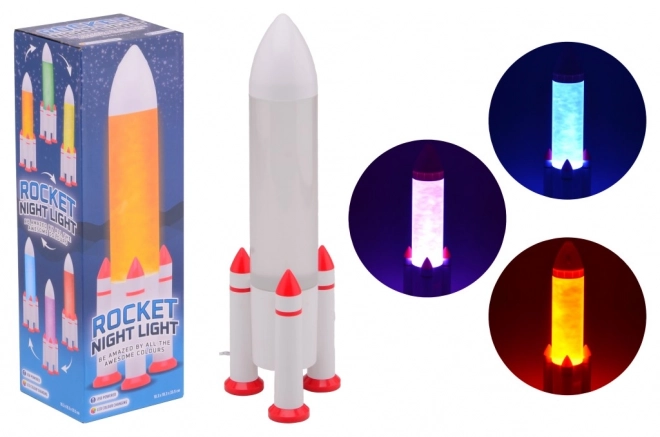 LED-Raketenlampe mit Farbwechsel