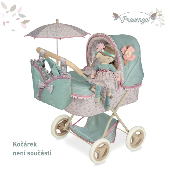 DeCuevas 20045 Pluchen pop PROVENZA - 36 cm met wieg