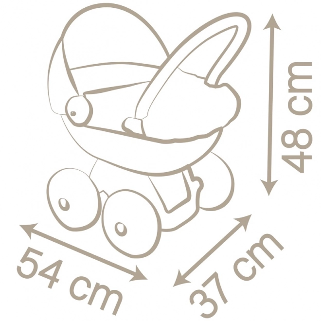 Diepe beige kinderwagen voor baby's BN