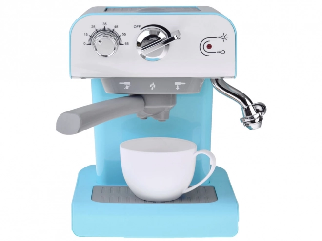 Machine à café à levier pour enfants My Home avec tasse Bleu-blanc
