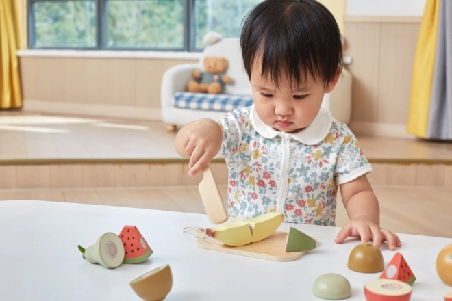 Houten snijfruit voor kinderen