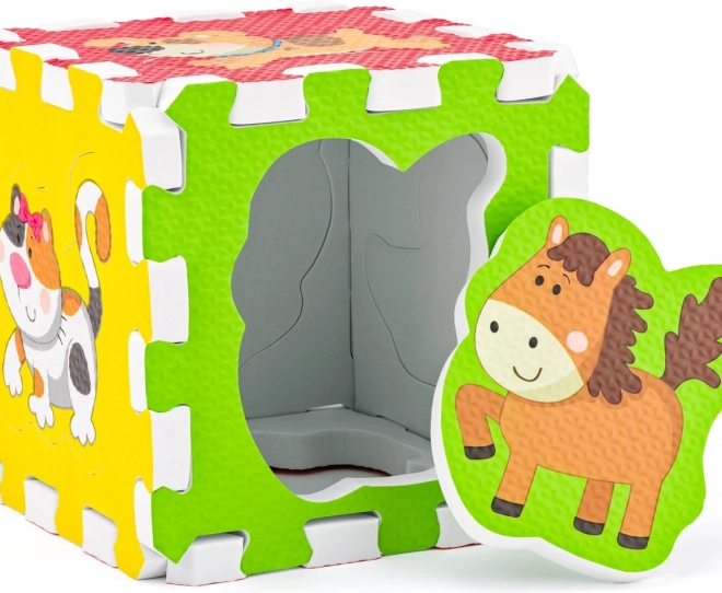 Schuimpuzzel met dieren