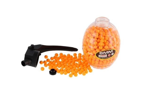 Kogeltjes voor pistool 800st 6mm rubber 10cm in granaat 3 kleuren
